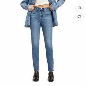 Levi's 501 Skinny Medium Wash Jeans Size 24